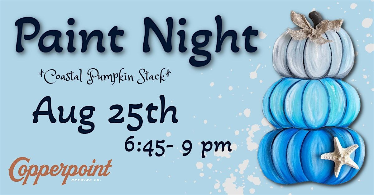 Coastal Pumpkin Stack Paint Night