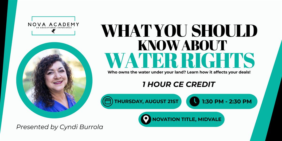 What You Should Know About Water Rights - NOVA ACADEMY