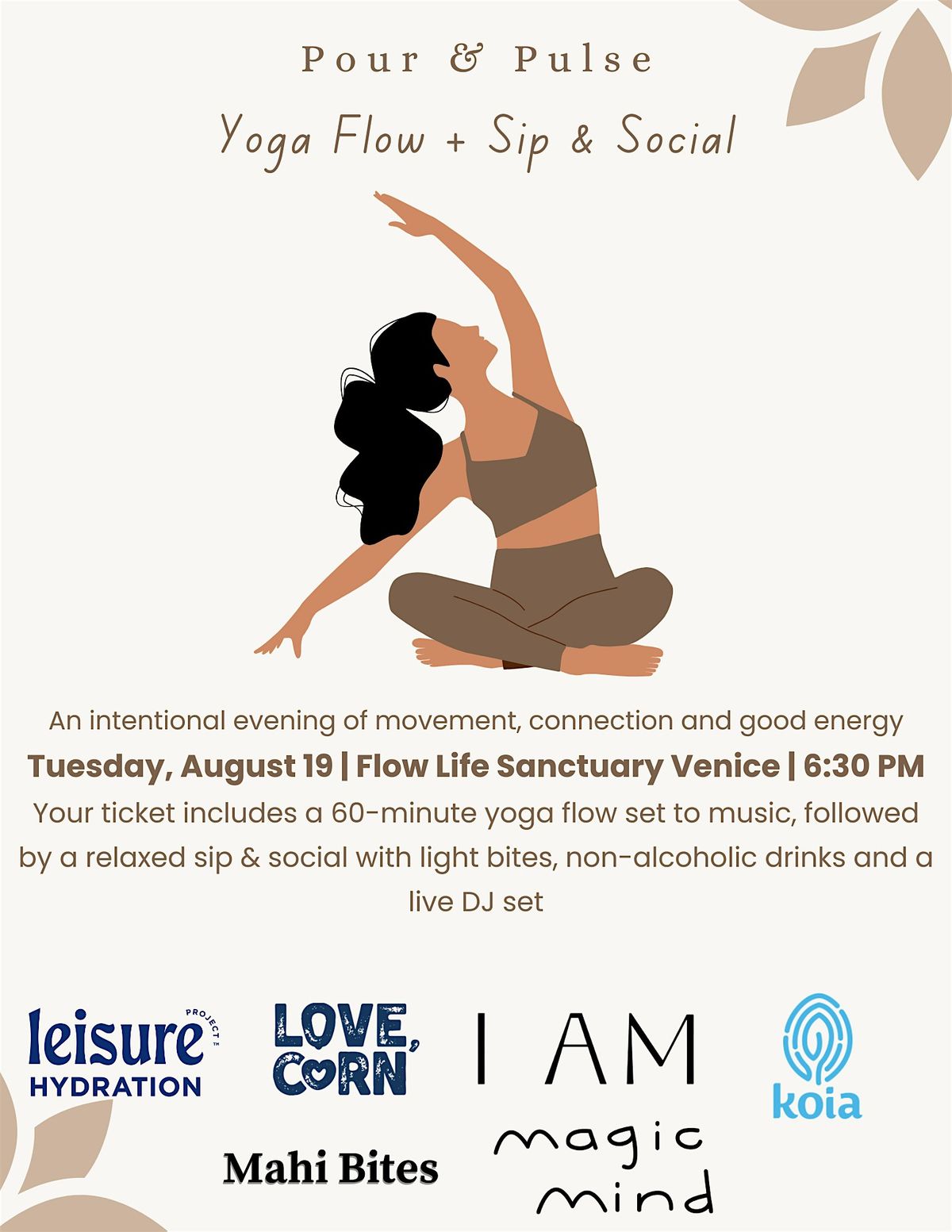 Yoga Flow + Sip & Social