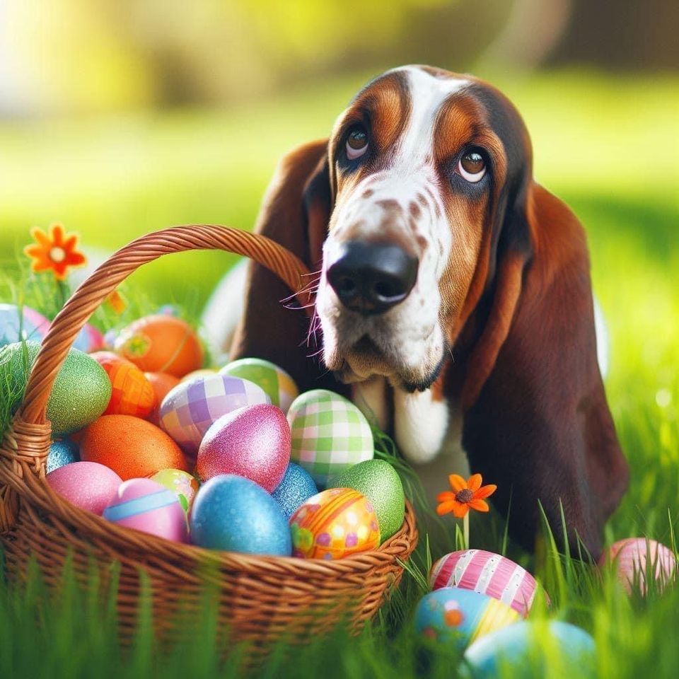 Easter Lowrider meetup for bassets and their fans