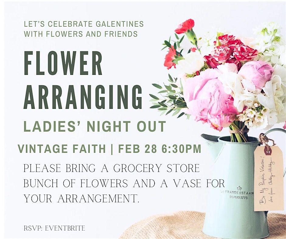 Ladies' Night Out: Flower Arranging