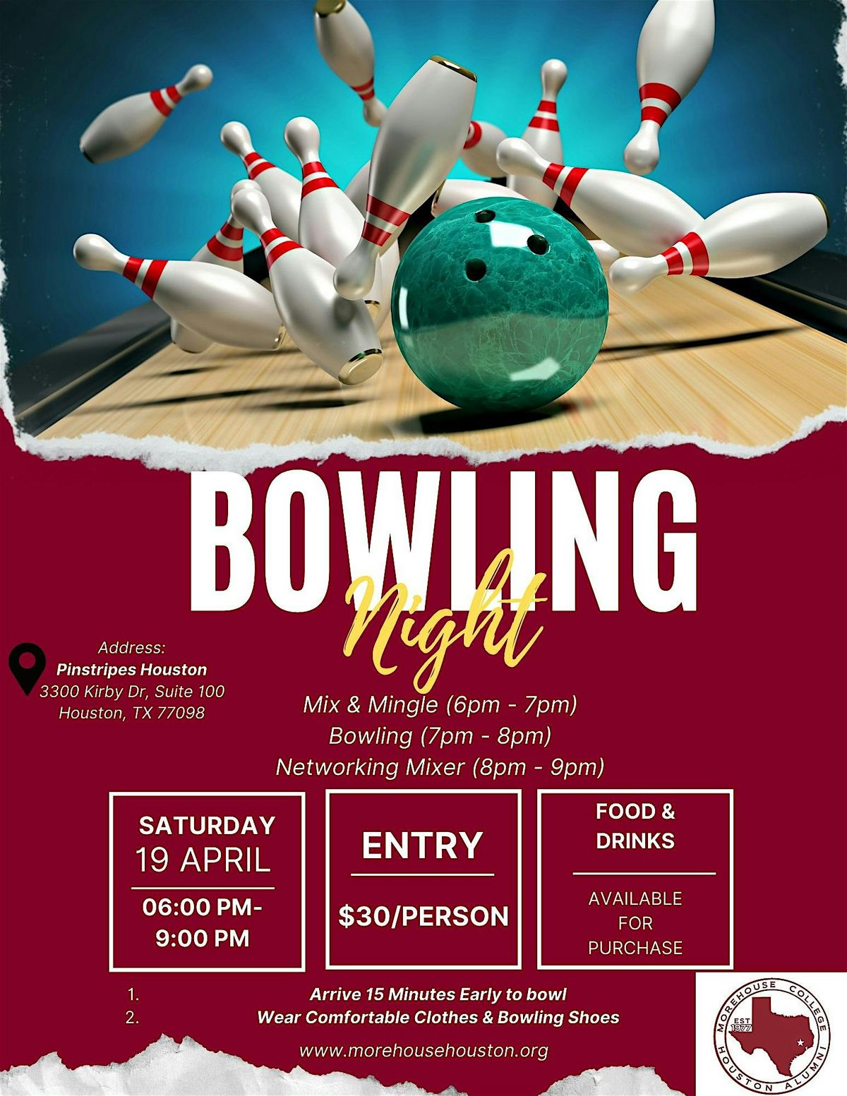 Morehouse Houston Alumni Association Bowling Night