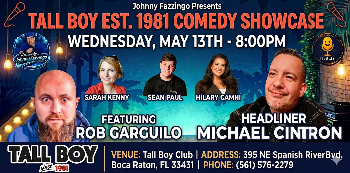 Fazzingo\u2019s Comedy Showcase | Mike Cintron | Tall Boy | Boca Raton