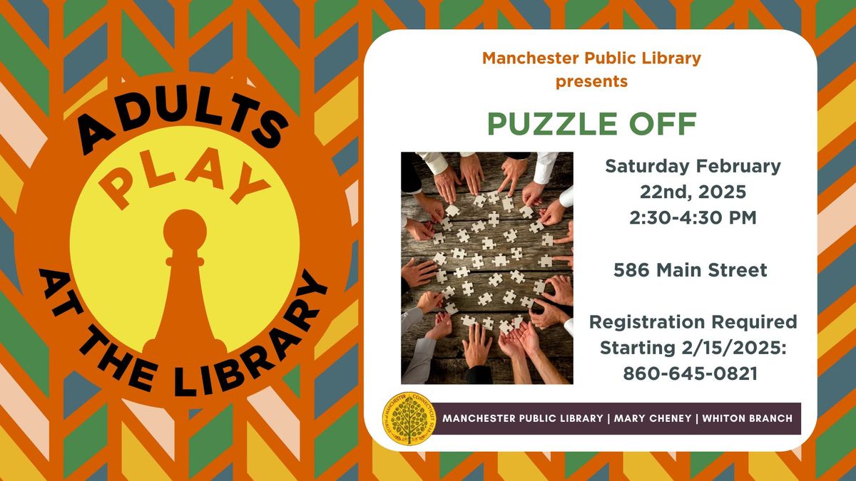 Puzzle Off (ADULTS; REGISTRATION STARTS 2\/15\/2025)