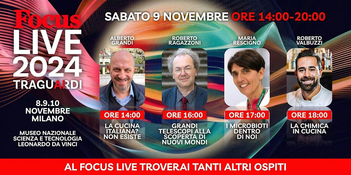 Focus Live 2024 - 9 novembre dalle 14.00 alle 20.00