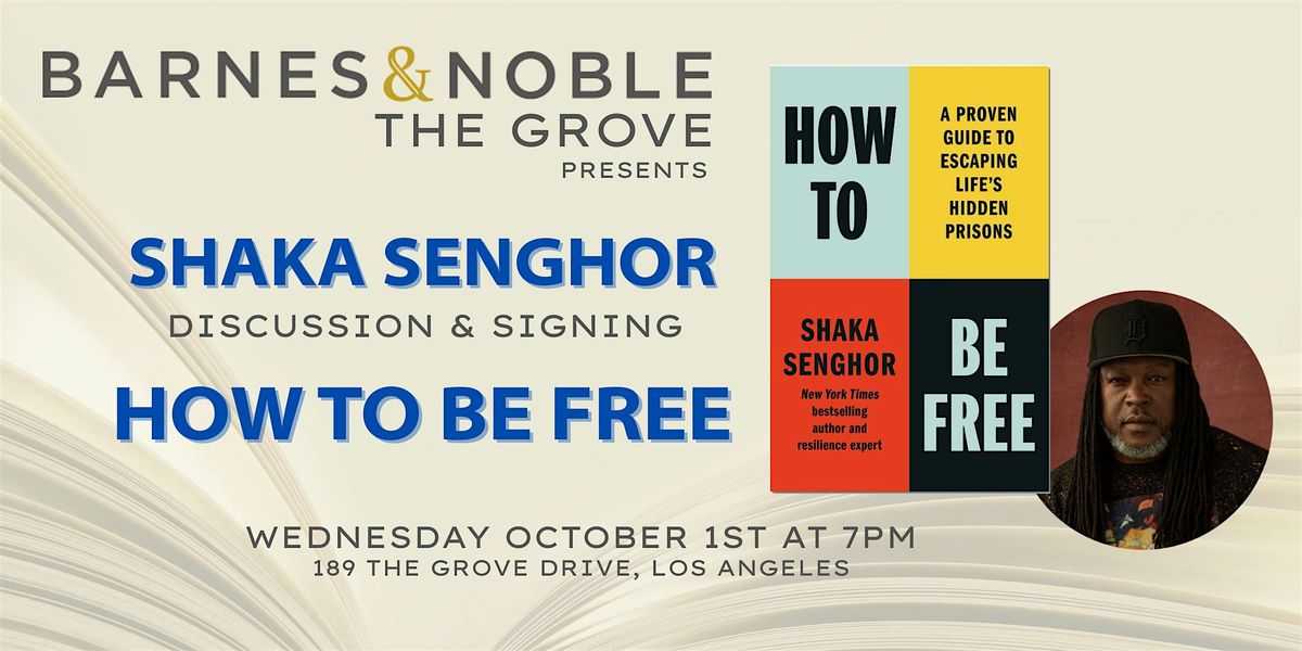 Shaka Senghor signs HOW TO BE FREE at B&N The Grove