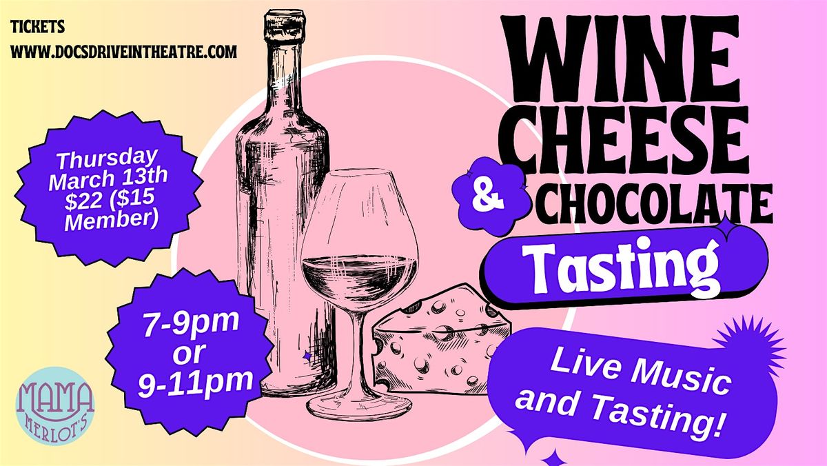 Wine, Cheese and Chocolate Tasting at the Speakeasy