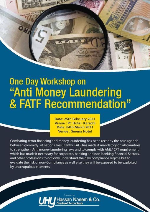 One Day Workshop on \u201cAnti Money Laundering & FATF Recommendations\u201d