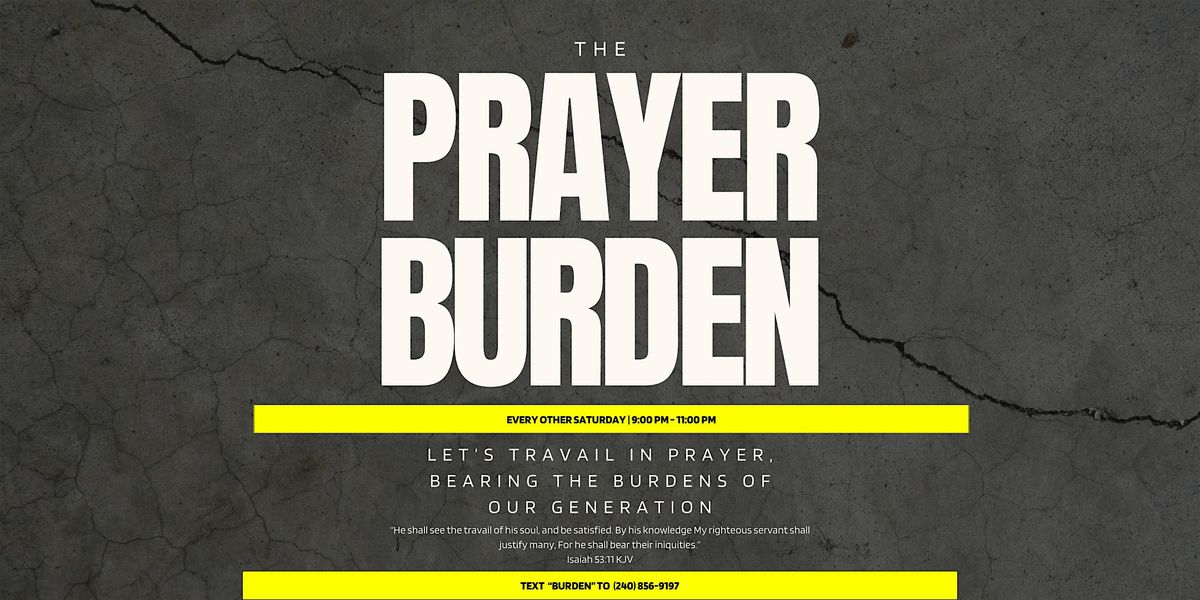 Prayer Burden - Prayer Community