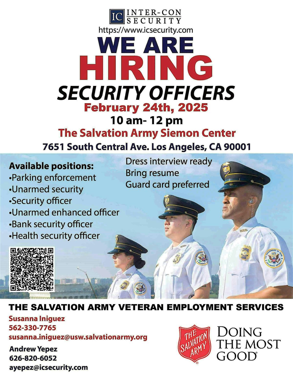 Inter Con Security Hiring Event