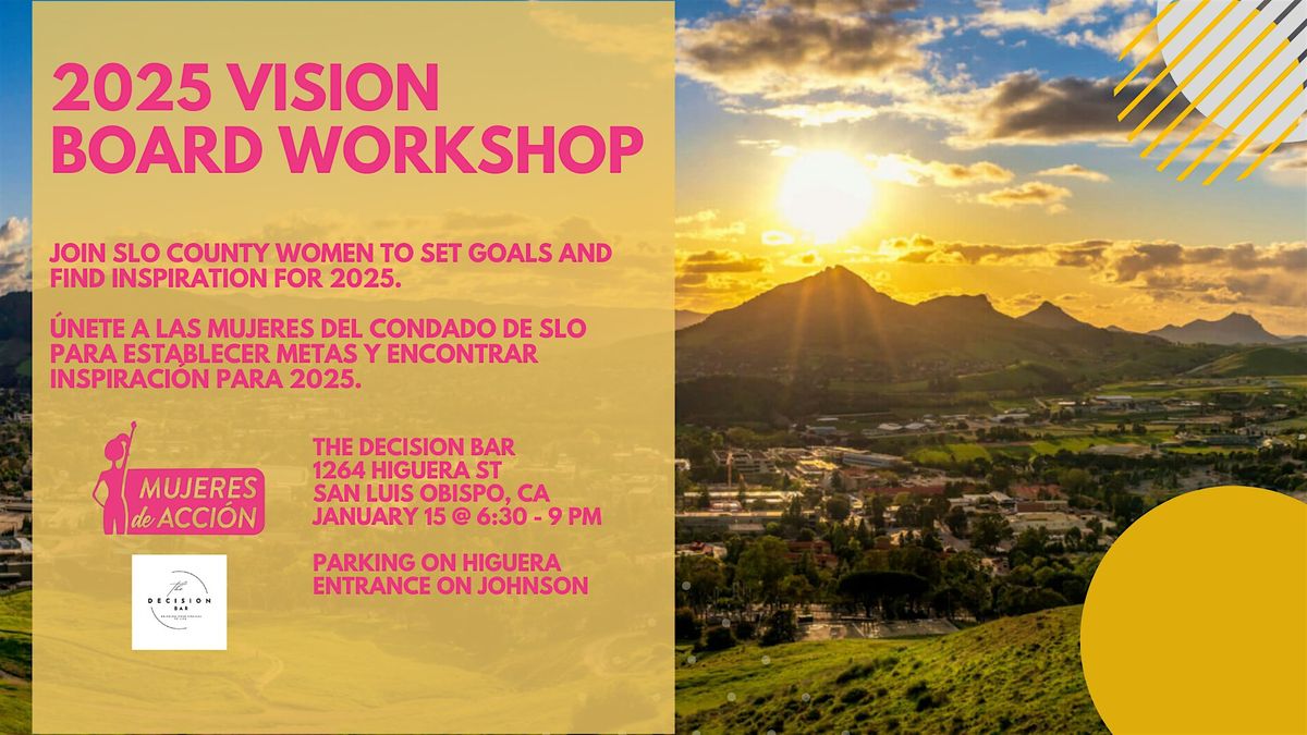 Mujeres de Acci\u00f3n 2025 Vision Board Workshop