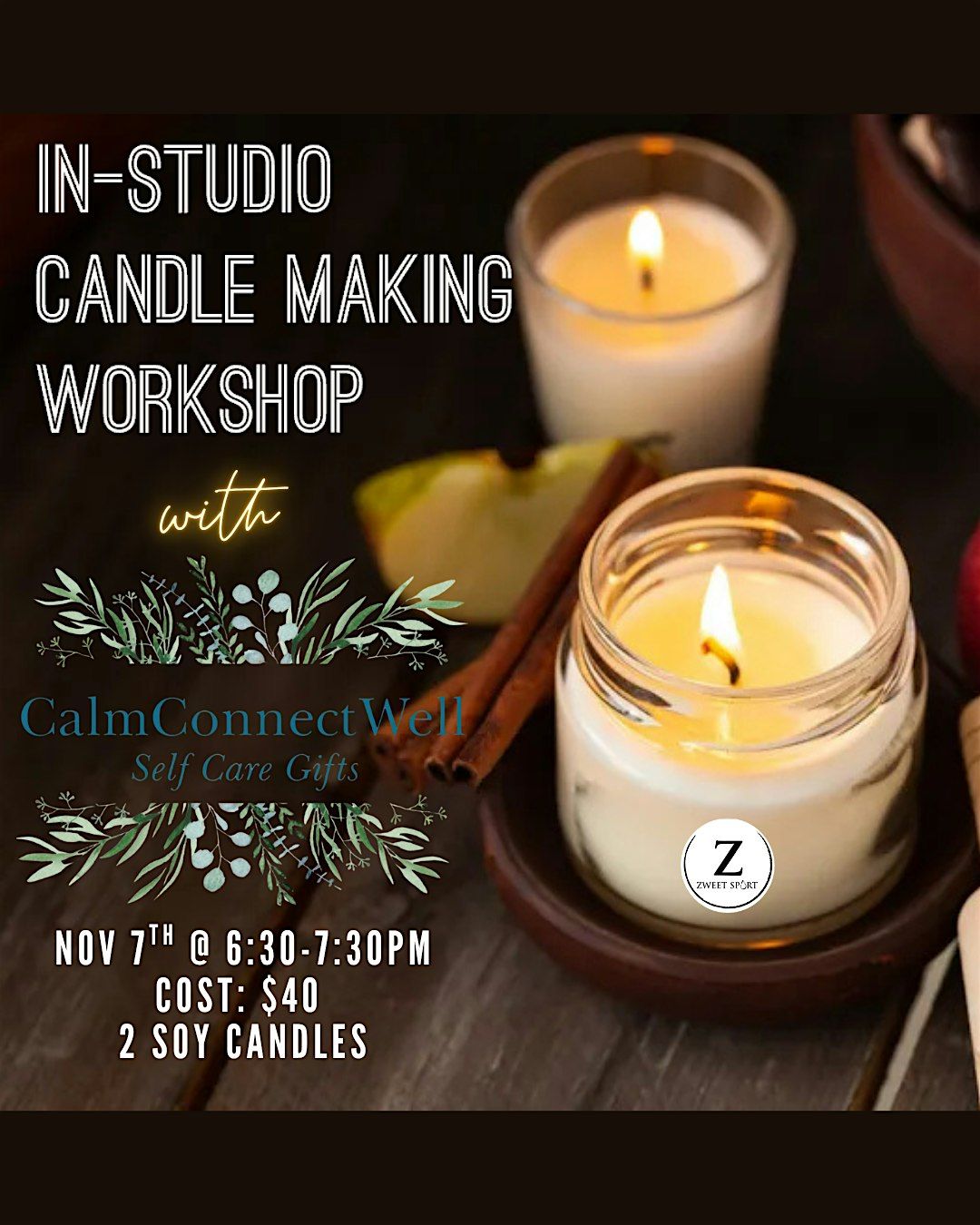 Candle Making Workshop at Zweet Sport