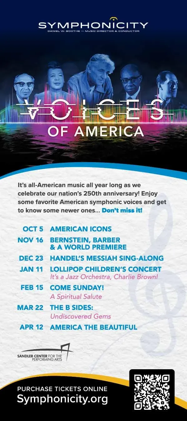 Symphonicity: Bernstein and Barber at Sandler Center for the Performing Arts