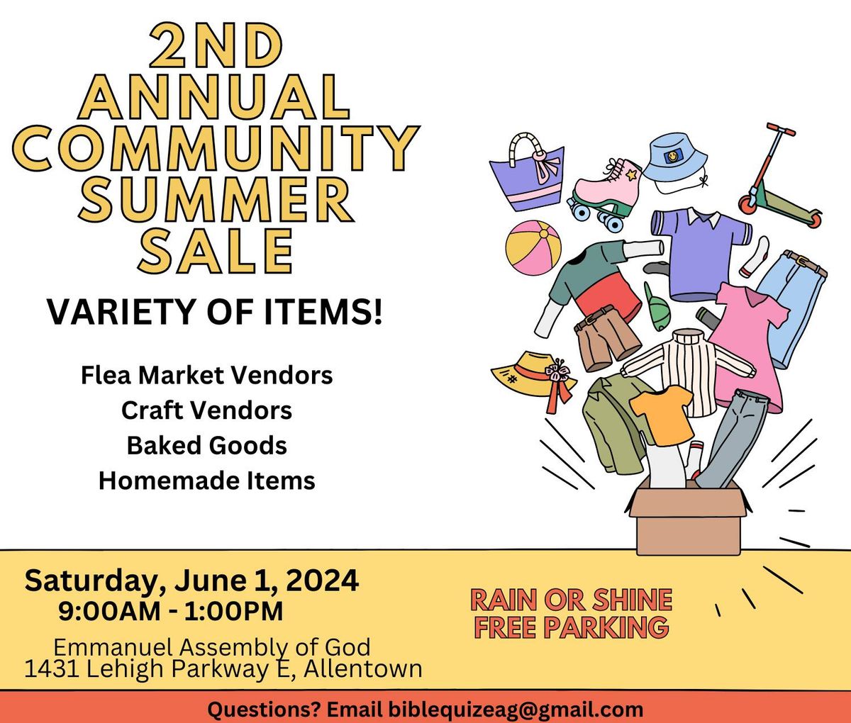 2nd Annual Summer Community Sale