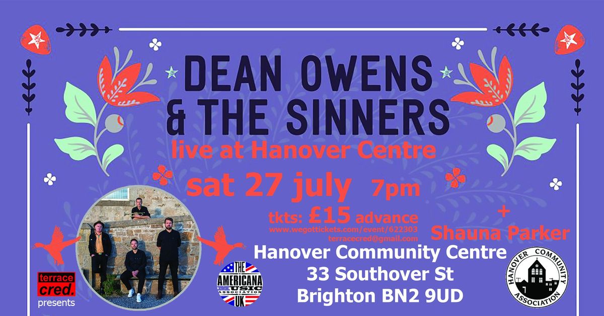 Dean Owens And The Sinners: live at Hanover Centre