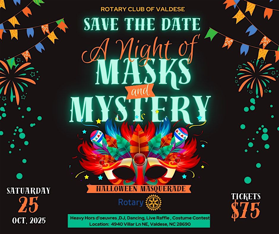 Halloween Masquerade - Valdese Rotary Fundraiser