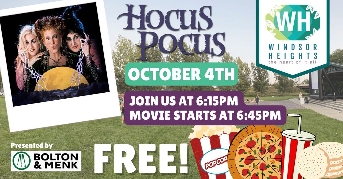 Fall Fest Movies in the Park: Hocus Pocus