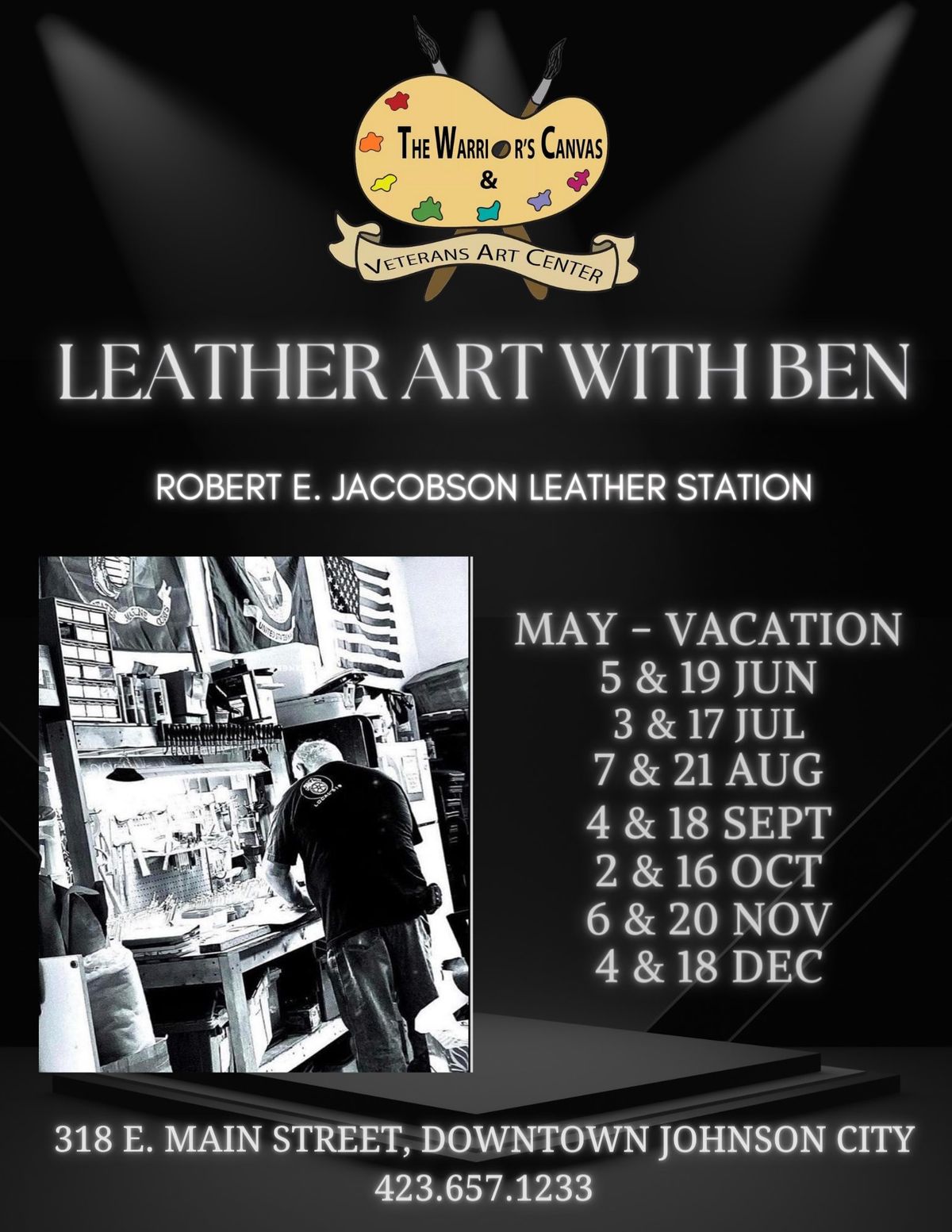 Leather Art Session with Navy Veteran Ben