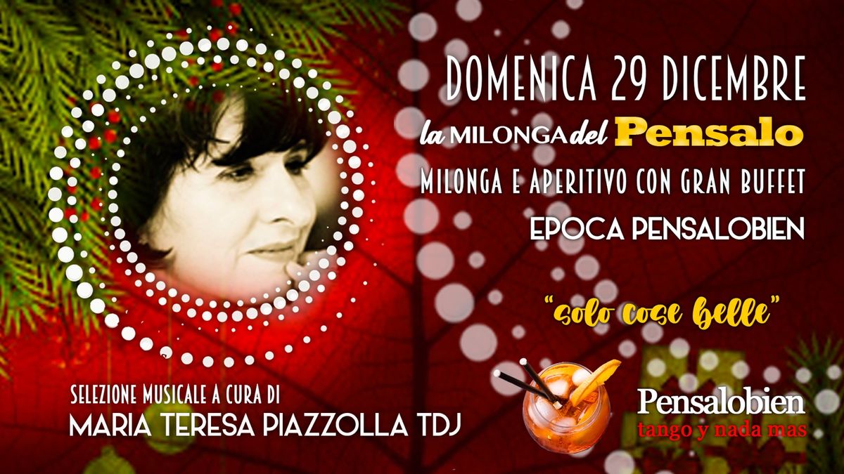 Domenica 29 Dicembre dalle 19:00! Pensalo con cena a buffet