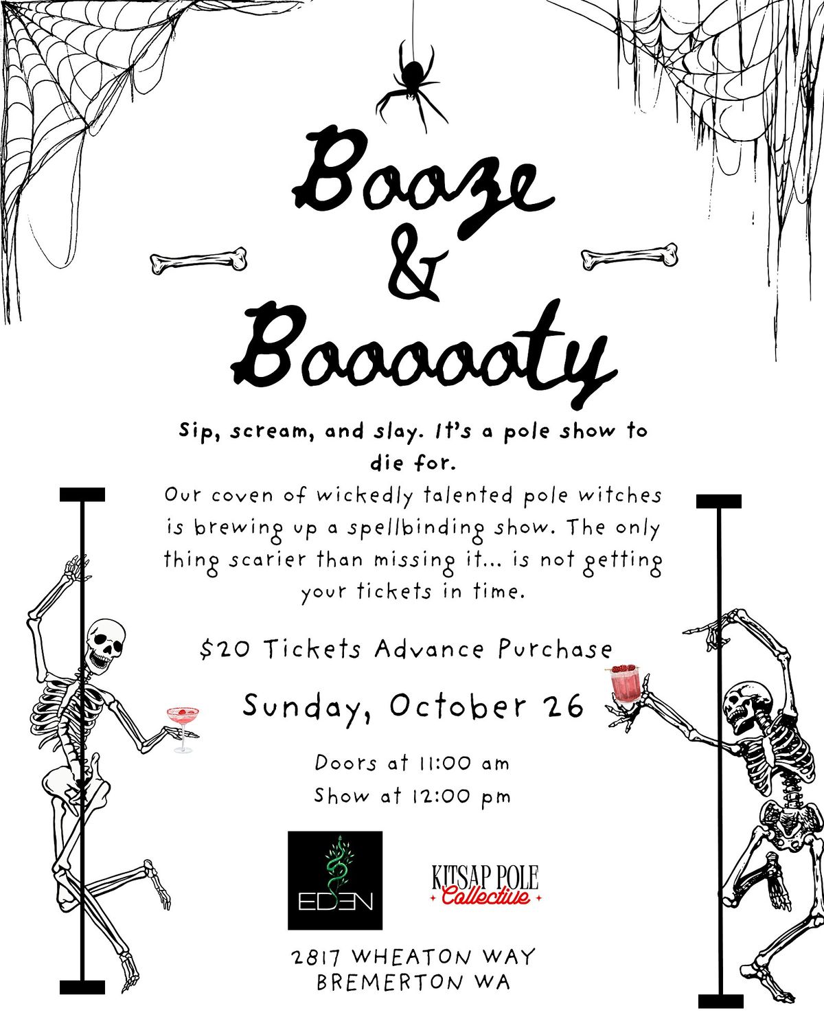 Booze & Booooty- A Spellbinding Pole Brunch