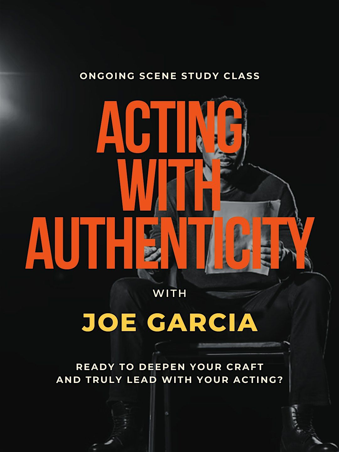 Acting With Authenticity: Four Week Scene Study Workshop