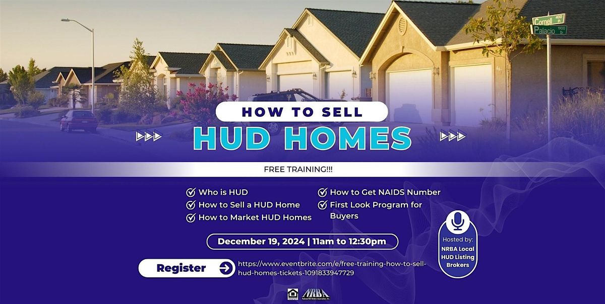 FREE Training: How to Sell HUD Homes!