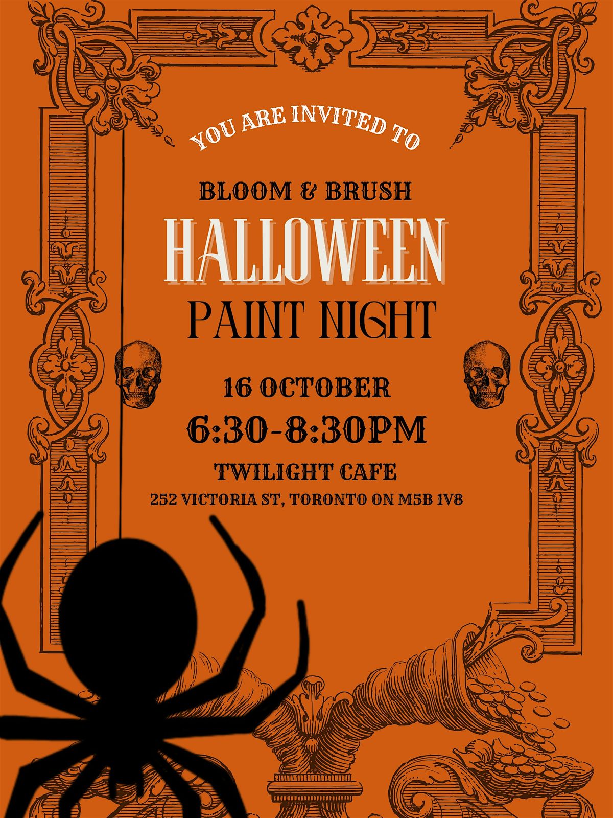 Bloom Paint Night \u2013 Spooky Edition \ufe0f