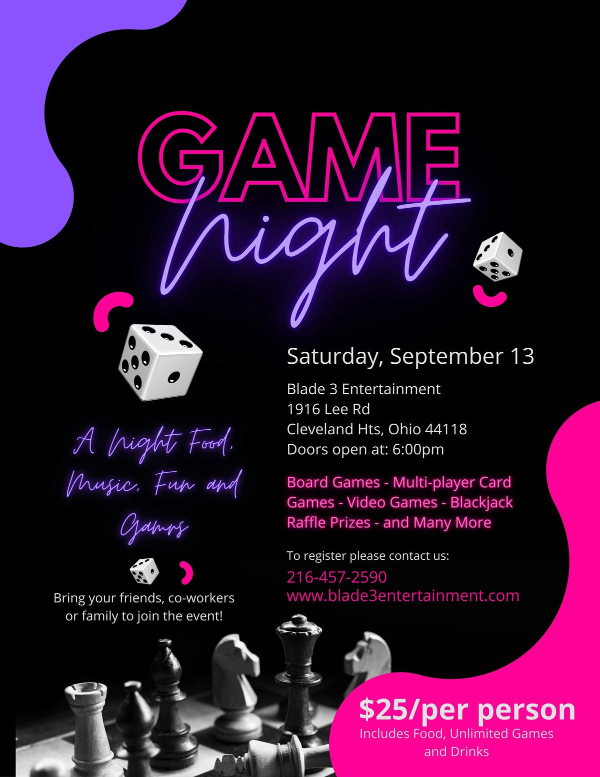 Blade 3 Game Night