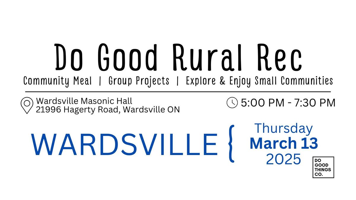 Wardsville Do Good Rural Rec: March 13, 2025