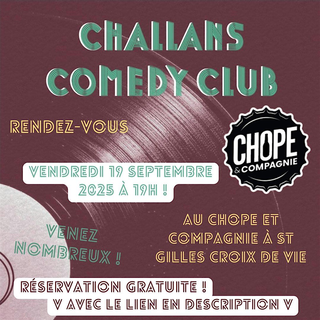 Soir\u00e9e stand up au Chope et Compagnie de saint gilles croix de vie