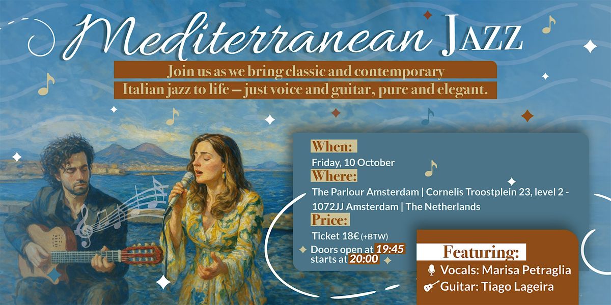 PARLOUR PRESENTS: Mediterranean Jazz with Marisa Petraglia & Tiago Lageira