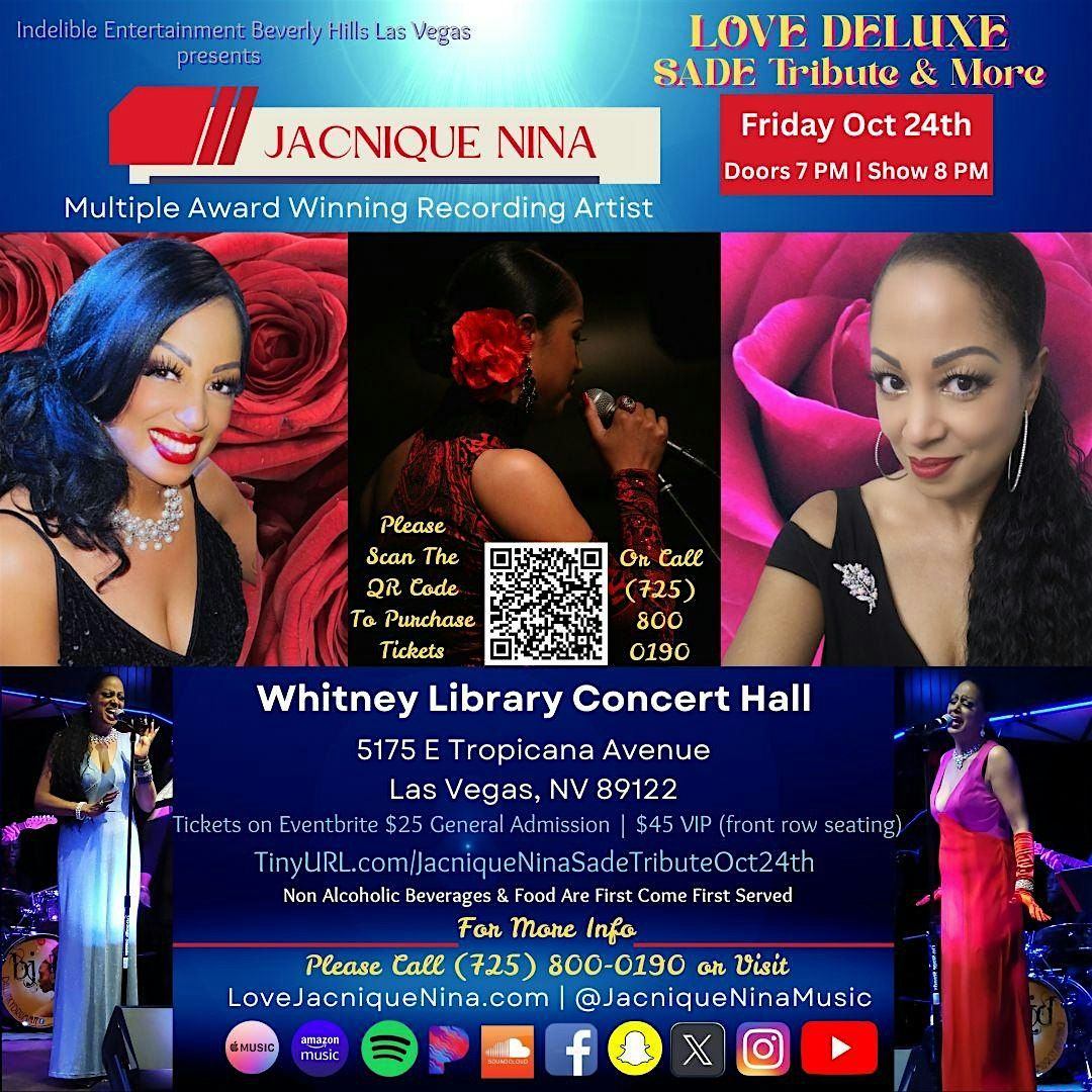 JACNIQUE NINA   SADE TRIBUTE & MORE