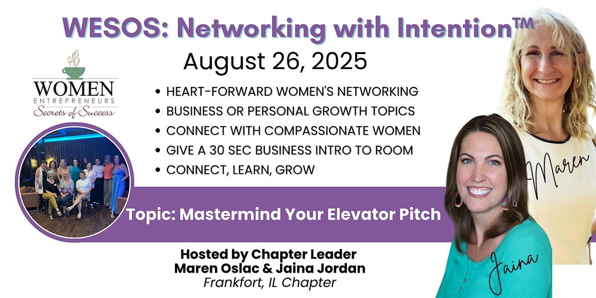 WESOS Frankfort: Mastermind Your Elevator Pitch