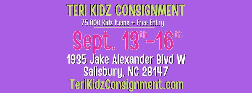 Teri\u2019s Kidz Consignment Sale Fall | Winter 2024 Salisbury NC 