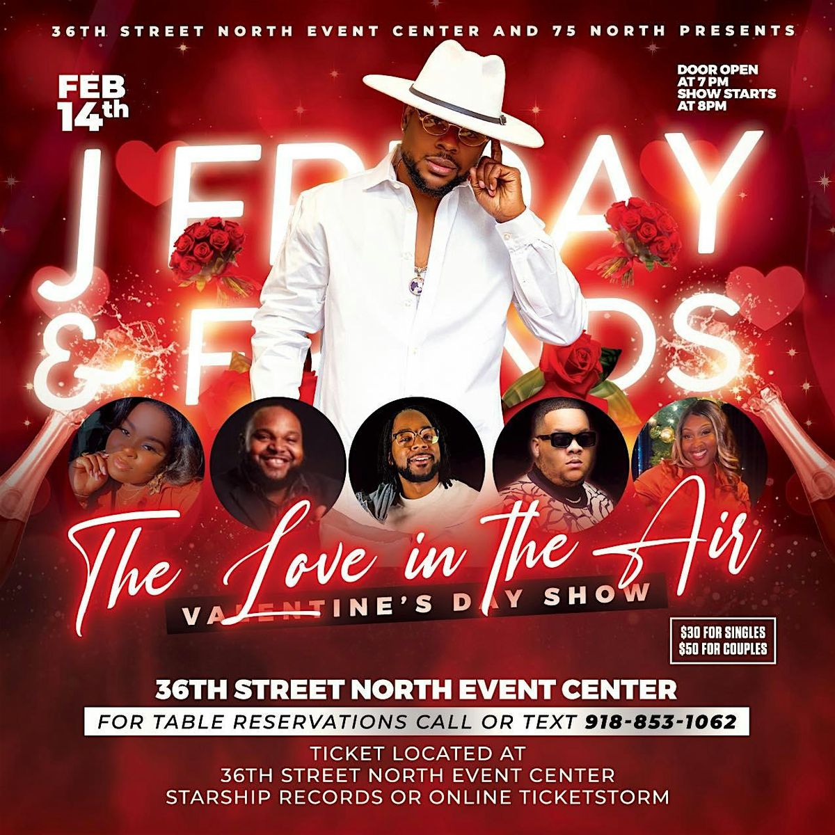 J. FRIDAY AND FRIENDS "LOVE IS IN THE AIR" VALENTINES CONCERT