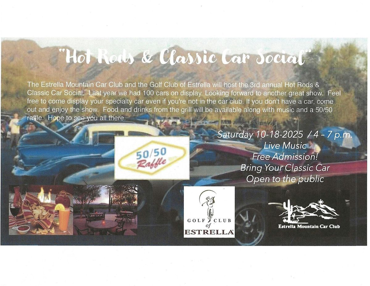 "HOT RODS AND CLASSIC CARS SOCIAL"