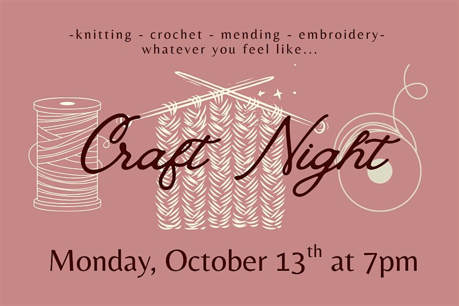 Craft Night at the Hillside Club
