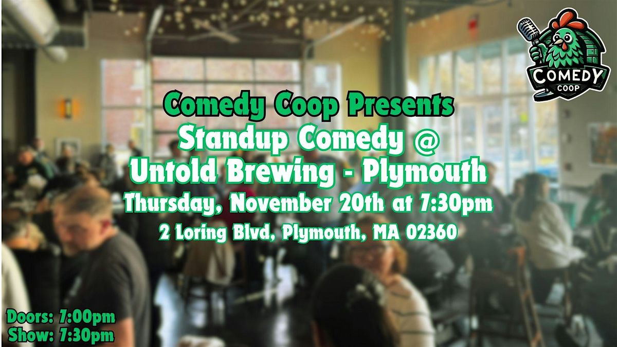 Comedy Coop Presents: Stand Up Comedy @ Untold Brewing