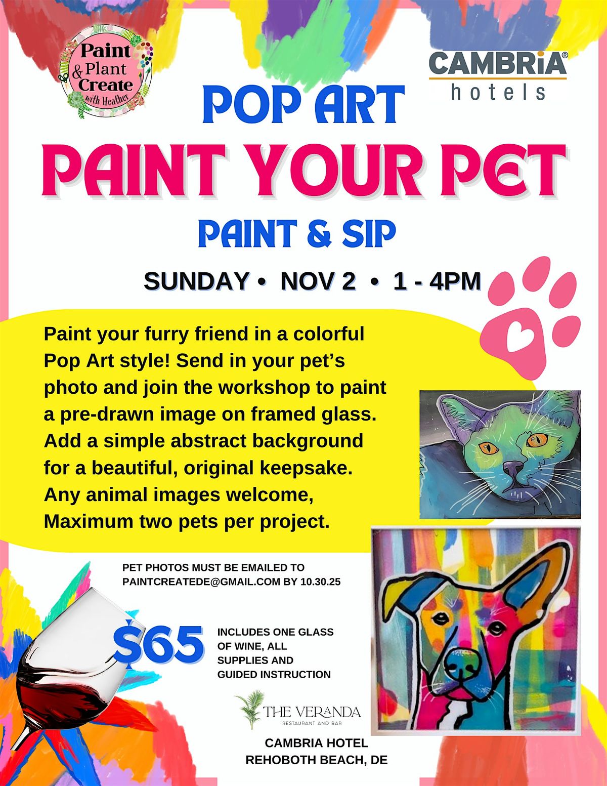 Paint Your Pet Framed Art Workshop