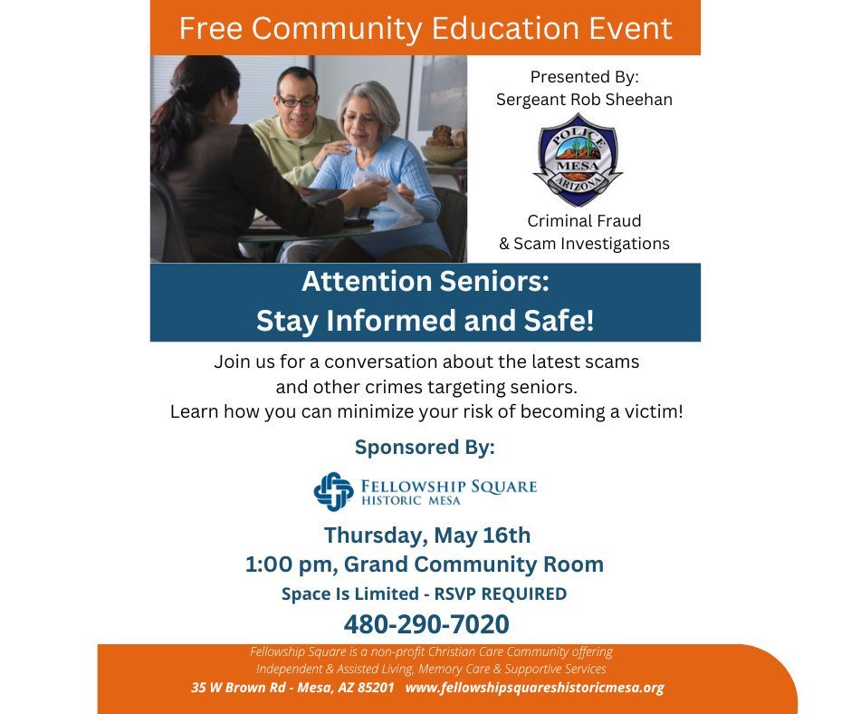 Seniors: Stay Informed & Safe