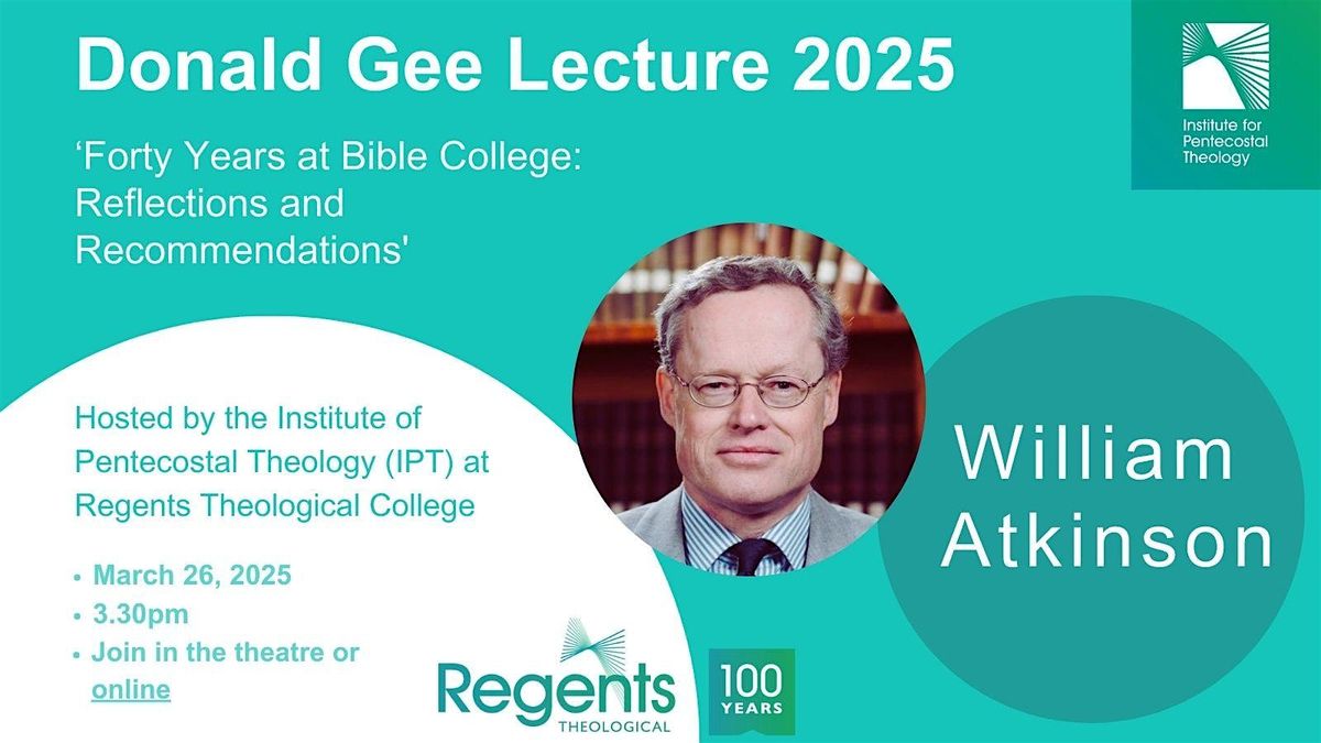 Donald Gee Lecture 2025