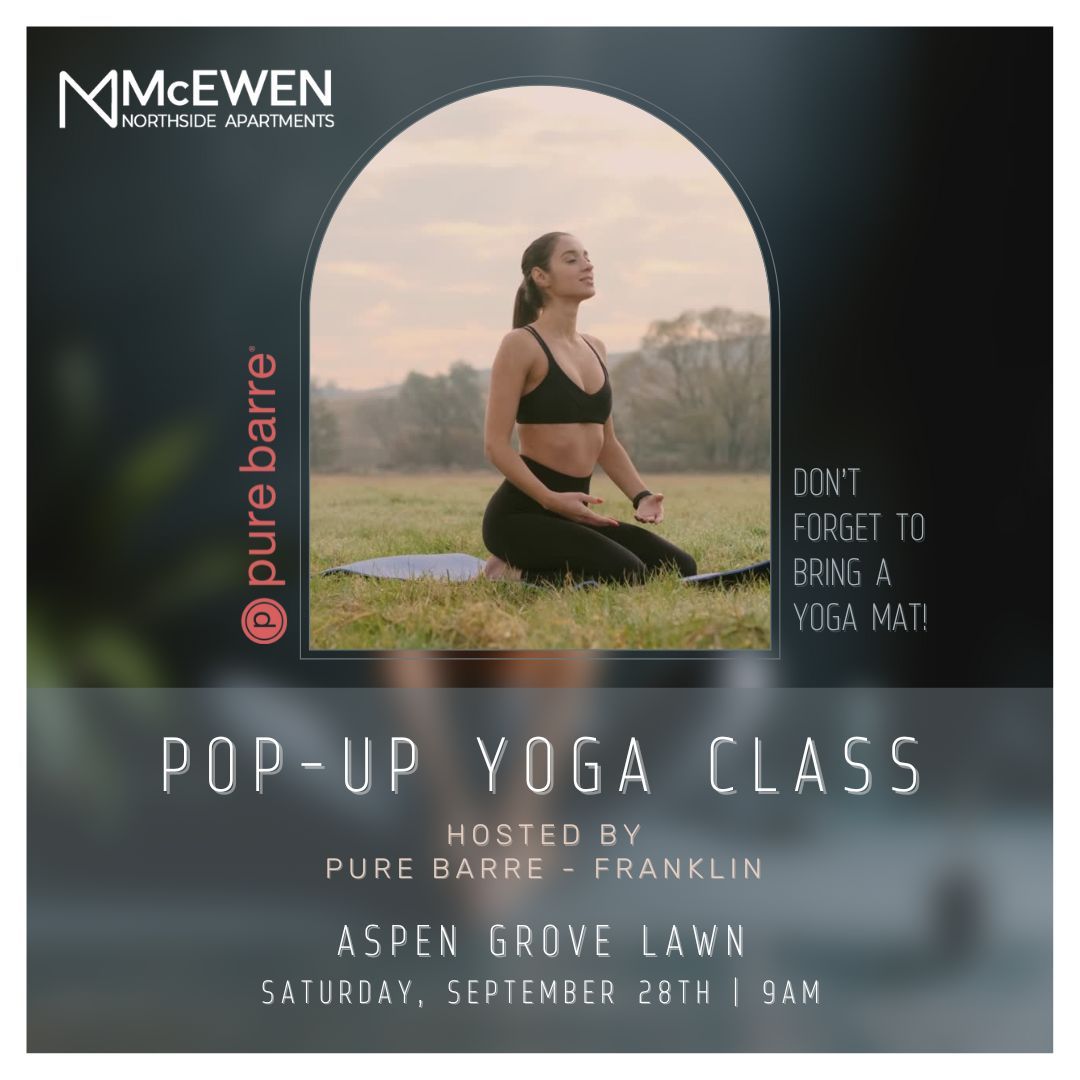 Pop-Up Yoga Class - Pure Barre Franklin