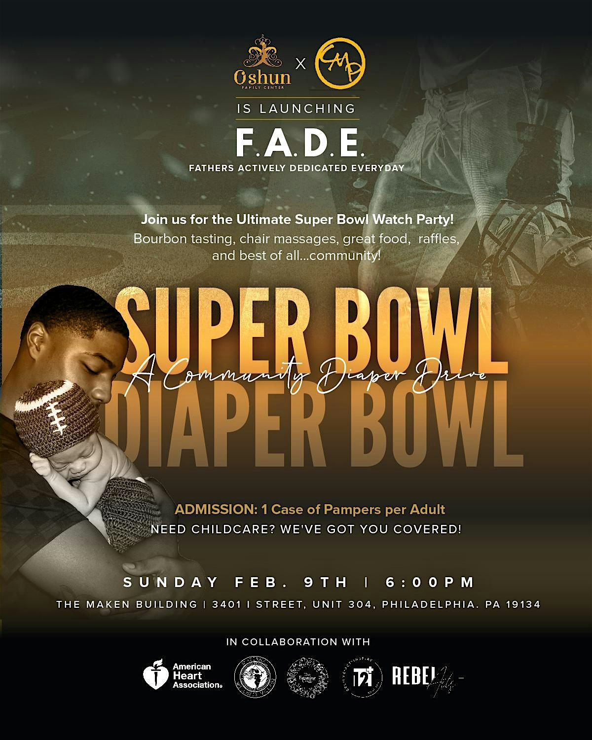 Super Bowl, Diaper Bowl: A Community Diaper Drive & Watch Party