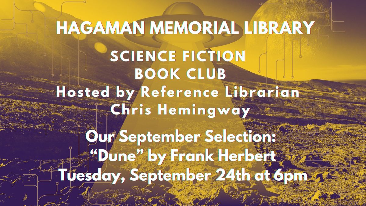 HML Science Fiction Book Club's September Meeting: "Dune" by Frank Herbert