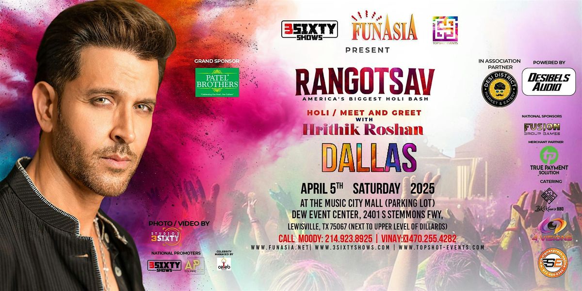 RANGOTSAV 2025 A FESTIVAL OF COLORS  with HRITHIK ROSHAN!