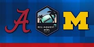 ReliaQuest Bowl Watch Party (Bama vs. Michigan). Let's Give for Nate!