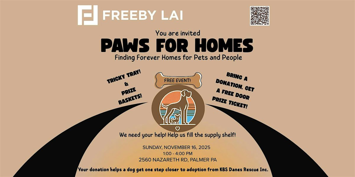 Freeby Lai Real Estate Presents:  Paws for Homes