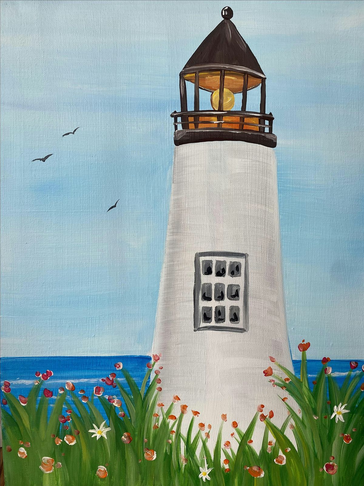 Lighthouse Views Paint and Wine Night! Fun Creative Night out!