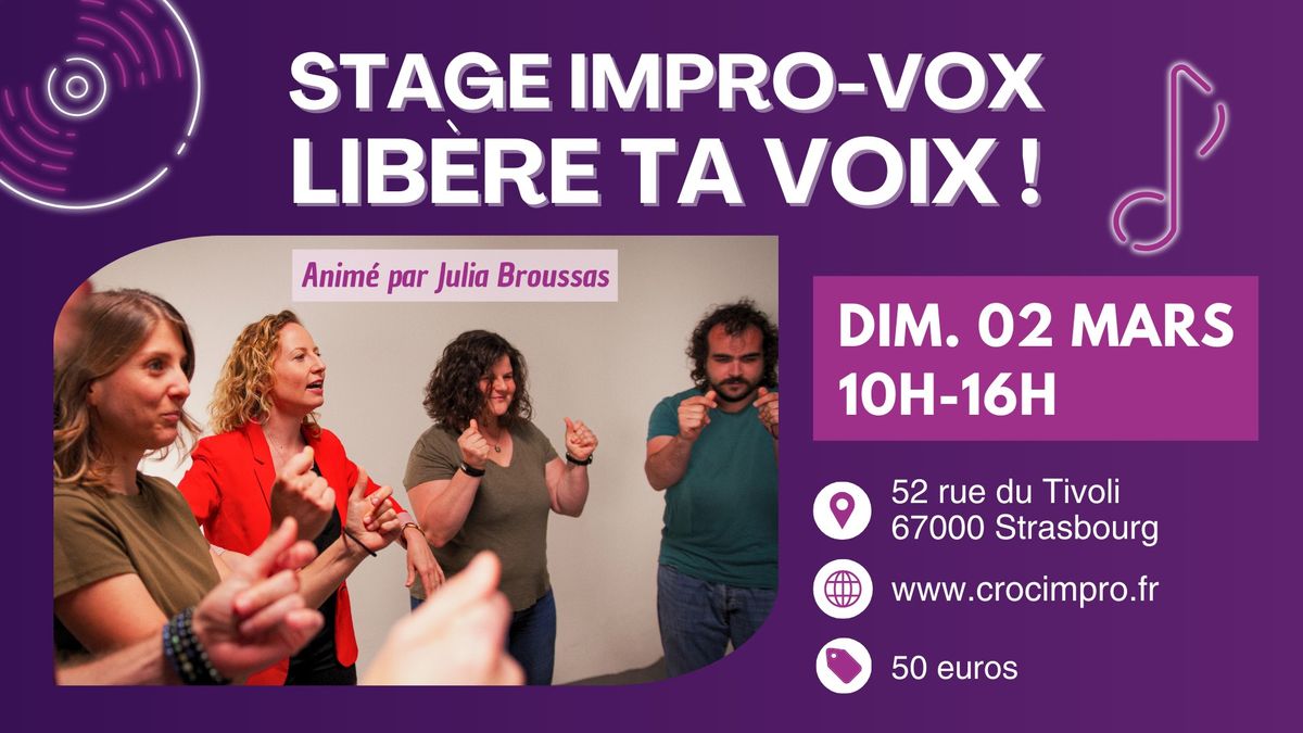 STAGE IMPRO-VOX \u2022 Lib\u00e8re ta voix !