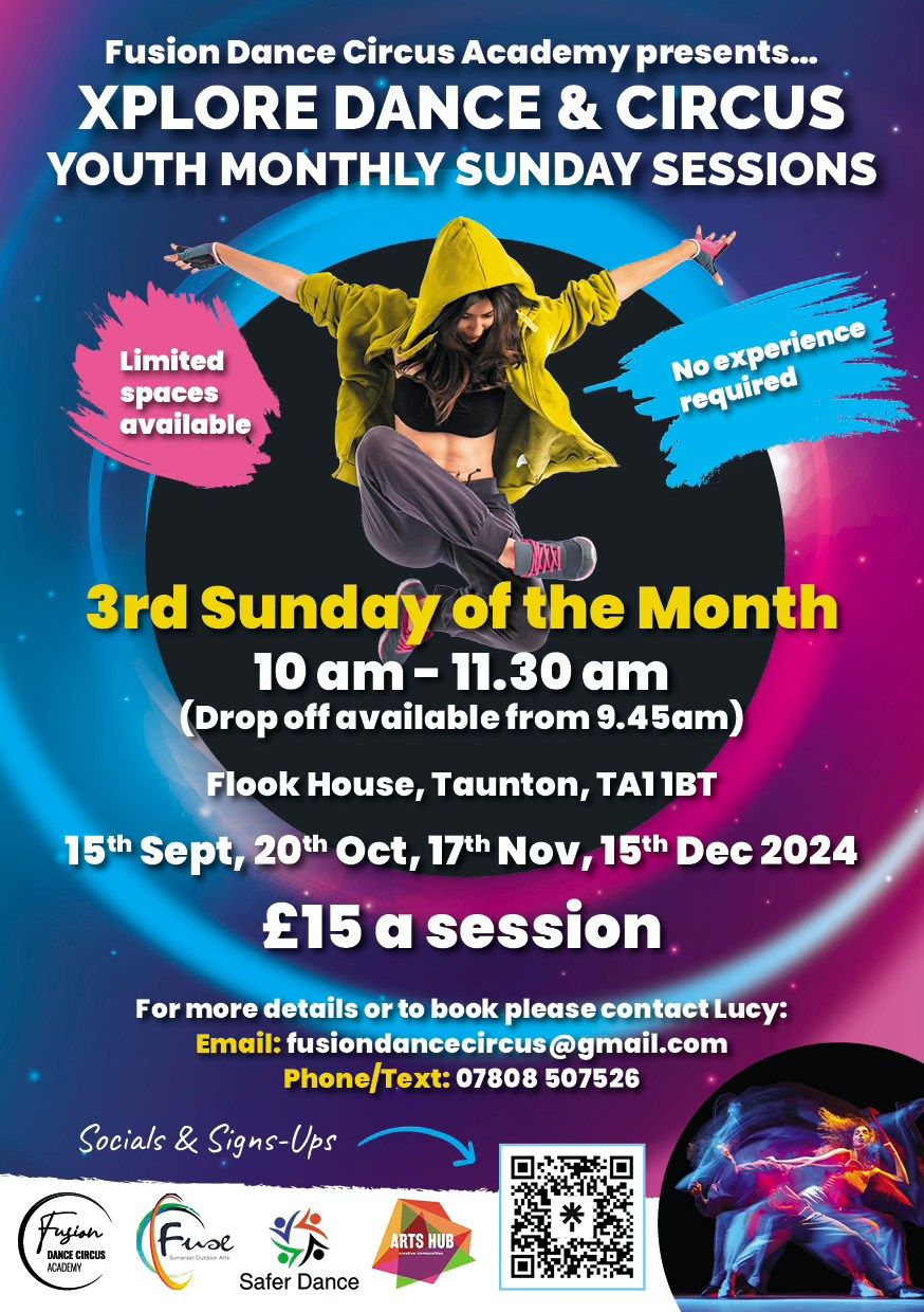 XPLORE Dance & Circus Youth Monthly Sunday Sessions (Sept 2024-June 2025)